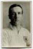 Horace Lowe. Tottenham Hotspur 1914-1926. Mono real photograph postcard of Lowe, head and shoulders, in Spurs shirt. ‘Jones of Tottenham’ and ‘Spurs Official Photo. W.J. Crawford’ to back. Postally unused. Good/very good condition .