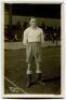 Horace Lowe. Tottenham Hotspur 1914-1926. Excellent mono real photograph postcard of Lowe, full length, in Spurs attire. ‘W.J. Crawford of Edmonton’. Postally unused. Good/very good condition.