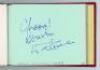 Sports autographs 1990s/2000s. Five autograph albums comprising over 150 signatures collected in the 1990s/2000s covering a wide range of sports and stage and screen. The majority of signatures are signed individually to a page. Notable names include Iwan - 3