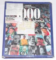 ‘The Sunday Times 1000 Makers of Sport’. Six individual weekly supplements published in 1996, loosely bound in official binder. Signed to the pages by approx. eighty featured sports personalities. Signatures include Alec Bedser, Richie Benaud, Ian Botham,