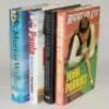 Signed sporting autobiographies/ biographies. Four original hardbacks with good dustwrappers, each signed by the subject. Titles are &lsquo;Right On Cue&rsquo;, John Parrott, London 1991. &lsquo;Henry Cooper&rsquo;, Robert Edwards, London 2002. &lsquo;Unless I&rsquo;m Very Much Mistaken&rsquo;, M