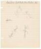 Jack Crawford, Australian tennis champion. Ruled page signed in ink by Crawford. Sold with two similar pages of 1959 Davis Cup players, one signed by five members of the Great Britain team, the other by three members of the Chile team. Signatures include - 2