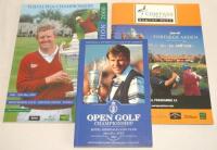 Open Golf Championship. Royal Birkdale Golf Club 18th- 21st July 1991. Official programme signed to the player profile pages by fourteen golfers. Signatures are Steve Richardson (faint), Jack Nicklaus, Sandy Lyle, Johnny Miller, Vijay Singh (faint), David