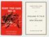 Rugby Union. British Lions tour itineraries 1959-1971. Three original folding fixture/ itinerary cards for tours to New Zealand 1959 ‘with the compliments of Tasman Pulp and Paper Company’, to South Africa 1962, issued by The Daily News, and to New Zealan - 2