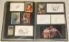 Football autographs 1970s-1990s. Black file comprising approx. two hundred mainly modern signatures of footballers. Signatures are on laid down magazine extracts, cuttings, trade cards, photographs, cards etc. Signatures include Clive Allen, Tony Adams, D - 2