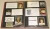 Derby County F.C. 1930s onwards. Red file comprising approx. 230 laid down signatures of Derby County players, mainly 1960s onwards, some earlier, the majority individually signed to white cards, cutting images, pieces, trade cards etc. with some multi-si - 4