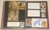Football autographs 1950s-1980s. Red file comprising over 140 signatures covering Arsenal, Burnley, Chelsea and Coventry City, signed to white cards, pieces, cutting images, trade cards etc. Signatures include Skirton, Furnell, Rice, Matthews, Kennedy, Wi - 4