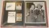 Football autographs 1960s-1980s. Red file comprising over 130 signatures covering Ipswich Town, Leeds United, Leicester City, Manchester City, Newcastle United and Nottingham Forest. Signatures on white cards, pieces, cutting images, trade cards etc. Sign - 4