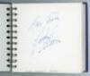 Scotland football international signatures 1960s-2010s. Spiral bound autograph album comprising twenty eight signatures in ink, the majority of Scotland full internationals. Each signed individually to a page with none signed back to back. Signatures incl