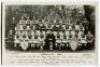 ‘Arsenal Football Club 1937’. Mono real photograph postcard of the Arsenal team, staff and management standing and sitting in rows displaying trophies in front including the F.A. Cup. Title and players names to lower border. Postcard by Lambert Jackson. P