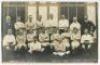 ‘Manchester City Athletic Football Club 1904’. Mono real photograph postcard of the Manchester City team, the Manager and a Director standing and sitting in rows in front of a building. Title to lower border. Photo by R.W. Lord of Poulton. Postally used a