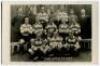 ‘Clapton Orient Football Club 1932-33’. Mono real photograph postcard of the Orient team and officials, standing and sitting in rows. Title to lower border. Carter Brothers and Pannell of Hove. Publisher unknown. Very good condition.