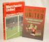Manchester United signed books. Two first edition titles, both signed by George Best and other featured players. &lsquo;The Manchester United Football Book No. 3&rsquo;, edited by David Meek, London 1968. Signed to the inside bookplate pages by Alex Stepney, George B