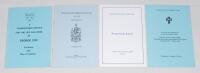 Sussex cricketers’ orders of service. A selection of four original memorial service booklets for George Cox, Hove 7th May 1985, Hugh Tryon Bartlett 15th September 1988, Peter John Eaton, Brighton 18th February 2000, and David Stuart Sheppard, Chichester 3