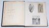 ‘Cricket Notes and Scores’ 1902-1904. Five large scrapbook albums in matching leather bindings (one album larger) with raised bands to spines and gilts to all page edges. All nicely compiled and presented by ‘Allan W.G. Campbell’, each album with handwrit - 4