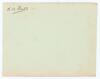 Neville Alexander Knox. Surrey & England 1904-1910. Nice small signature in ink of Knox to one corner of an album page. VG.