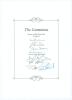 ‘The Centurions- Scorers of 100 First-Class Centuries’. Headed book insert by Boundary Books containing the ink signatures of nine players who have achieved the feat. Signatures, nicely signed in ink, by Don Bradman, Glenn Turner, Colin Cowdrey, Tom Grave