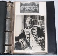 ‘American Cricket (1930 on)’ and Charles Aubrey Smith. Very large black binder comprising an excellent collection of photographs, magazine images, press cuttings, letters etc. relating to North American cricket in the 1930s- 1950s with a good selection of