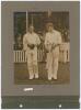 Kent C.C.C. 1908-1910. Three photograph album pages comprising nine early original mono photographs laid down back to back to the pages. Kent players depicted include S.H. Day, F.H. Huish, and C.H.B. Marsham in 1908 with signatures in ink of each player o - 4
