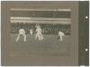 Gentlemen v Players. Lord’s 1909 & 1910. Four early original sepia photographs from Gentlemen v Players matches played at Lord’s with good scenes of match action and packed stands. Each photograph is laid individually to a photograph album page with handw