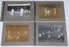 Surrey v Kent. The Oval 1910. A good selection of early original mono and sepia photographs, the majority laid down individually to photograph album pages, depicting action from the match played at The Oval, 22nd- 24th August 1910. - 2