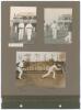 ‘Eton v Harrow’ 1910. Early original sepia photograph of the Harrow School opening batsmen, T.O. Jameson and T.B. Wilson, walking out to bat down the steps of the Lords’ pavilion in the match played 8th & 9th July 1910. The photograph measures 8.5”x6.5”, - 2