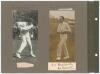 ‘Derbyshire Professionals Oval 1910’. Early original sepia photograph of the Derbyshire players entering the field of play from the pavilion at The Oval in 1910. The photograph measures 8.5”x6.5”, laid down to photograph album page with handwritten title - 2