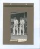 Warwickshire 1911 and Kent 1913. Two early mono photographs of Warwickshire and Kent batsmen walking on to the field of play. The photographs are laid down individually back to back on a photograph album page with handwritten titles and players’ names ann - 2