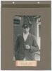 Yorkshire 1913. A nice early photograph of Major William Booth depicted three quarter length wearing blazer and Yorkshire cap. The photograph, measuring 4.75&rdquo;x8&rdquo;, is laid to photograph album page with signature of Booth in pencil on piece laid down below.