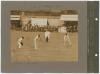 Australia tour to England 1921. Three photograph album pages comprising nine early mono and sepia photographs laid down back to back on pages, of which three relate to the 1921 Australian tour. The pages with handwritten titles and players&rsquo; names annotate - 6