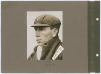 Arthur Alfred Mailey. New South Wales & Australia 1912-1930. Lovely early sepia photograph of Mailey depicted head and shoulders wearing Australia cap and blazer. Nice signature on piece in ink of Mailey laid down to the lower right corner of the photogra