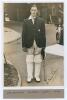 Arthur Brian Sellers. Yorkshire 1932-1948. Original sepia press photograph of Sellers standing full length wearing cricket attire, Yorkshire blazer, leaning on his bat, apparently in a car park, possibly Lord’s. Very nicely signed in ink ‘A. Brian Sellers