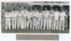 H.D.G. Leveson-Gower&rsquo;s XI v. M.C.C. Australasian Touring Team, Scarborough 1937. Original mono photograph of the Leveson-Gower XI lined up in front of the pavilion at Scarborough with crowds in the background for the match played 4th- 7th September 1937. 