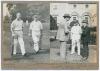 &lsquo;County House Cricket at Hovingham Hall, York, Sept. 1931&rsquo;. Two original mono photographs laid down side by side to large album page with handwritten title and other annotations to lower border. One photograph depicts &lsquo;Capt. W.A. [William] Worsley&rsquo; and Wi
