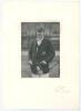 Ernest Fitzherbert Holdsworth. Yorkshire 2nd XI 1897-1925. Original mono photograph of Holdsworth depicted three quarter length wearing cricket attire and &lsquo;Y.C.C.C.&rsquo; cap and blazer. Very nicely signed in black ink to the photograph by Holdsworth. The phot