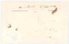 &lsquo;Robinson and Leyland. Yorks v M.C.C.&rsquo; 1928. Original mono real photograph postcard of Emmott Robinson and Maurice Leyland walking out to bat for Yorkshire in the match played at Scarborough 1st- 3rd September 1928. Nicely signed in ink to the photograph - 2