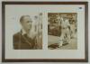 Don Bradman. Two modern reproduction, from original negative, photographs of Don Bradman, one head and shoulders in Australian blazer and the other walking out to bat wearing Australian cap. Each signed in later years by Bradman. Mounted, framed and glaze