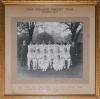 New Zealand tour to England 1937. Large official mono photograph of the New Zealand touring party seated and standing in rows wearing cricket attire. The photograph measures 11.5&rdquo;x9.75&rdquo;, laid to photographer&rsquo;s mount with printed title &lsquo;New Zealand Cricket