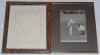 Cricket photographs. Collection of eight framed photographs, some signed. The signed photographs are of Jim Laker bowling, Neil Harvey, head and shoulders and Len Hutton, half length. Unsigned photographs include Keith Millar, Don Braman, Bill Brown, Pete - 2