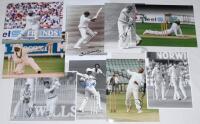 Pakistan v England 1980s-1990s. A good selection of ninety five original mono and colour press photographs for the period, of which fifteen are signed by the featured player. Signatures are Inzamam-ul-Haq, Saeed Anwar, Ijaz Ahmed, Waqar Younis, Mushtaq Ah