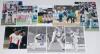 England signed photographs 1990s/2000s. Fifteen colour and fifteen mono press photographs of England players, the majority in match action. Each signed by the featured player(s). Signatures are Gough, Stewart (4 different), Hick (2), Cork (2), Caddick, At - 2