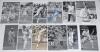 England signed photographs 1990s/2000s. Fifteen colour and fifteen mono press photographs of England players, the majority in match action. Each signed by the featured player(s). Signatures are Gough, Stewart (4 different), Hick (2), Cork (2), Caddick, At - 3