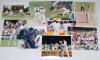 England tour to Australia 1994/95. Sixty colour press photographs from the tour comprising match action, training, interviews, in the nets, crowd scenes, playing golf etc. Players featured include Gatting, Crawley, DeFreitas, Gooch, Atherton, Malcolm, Gou