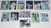 England tour to Australia 1998/99. Seventy colour press photographs from the tour comprising match action, presentations, practice sessions, crowd scenes etc. Players featured include Stewart, Ramprakash, B. Hollioake, Gough, Cork, Mullally, Headley, Ealh