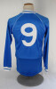 Ian Botham. Manchester City football shirt worn by Ian Botham in a Charity match in the early 1980&rsquo;s. The long sleeved light blue, with white trim to neck and cuffs, Umbro shirt with Manchester City emblem and shirt sponsor &lsquo;SAAB&rsquo; to chest. Number &lsquo;9&rsquo; to - 2