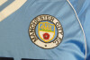 Ian Botham. Manchester City football shirt worn by Ian Botham in a Charity match in the early 1980&rsquo;s. The long sleeved light blue, with white trim to neck and cuffs, Umbro shirt with Manchester City emblem and shirt sponsor &lsquo;SAAB&rsquo; to chest. Number &lsquo;9&rsquo; to - 3