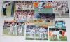 Australia tour to England 1997. Forty five colour press photographs from the tour, the majority of match action, training etc. Players featured include McGrath, Warne, M. Waugh, Blewett, Kasprowicz, S. Waugh, Bevan, Reiffel (Australia), Thorpe, A. Hollioa