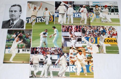 Australia tour to England 1993. Thirty five colour press photographs (with the odd mono photograph) from the tour, the majority of match action etc. Players featured include Warne, Healy, M. Waugh, Taylor, Hughes, Martyn, Boon (Australia), Stewart, Athert