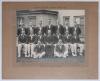 South Africa tours 1930s. Two photographs of South African touring parties. &lsquo;South African Cricket Team Touring Australia 1932-32&rsquo;, large mono printed promotional photograph of the South African team produced by &lsquo;Gripu&rsquo; trousers. Printed titles, players&rsquo; - 2