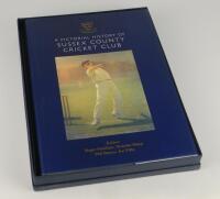 &lsquo;A Pictorial History of Sussex County Cricket Club&rsquo;. Edited by Roger Packham, Nicholas Sharp, Phil Barnes and John Filby. Hove 2014. Limited edition Captains Copy no. 2/14. Signed to the Captains/ limitation page by fourteen former Sussex captains. Signat